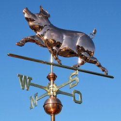 Weather vane - Pig 70 x 36 cm