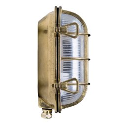 SKOTLAMPE oval-22,5-IP44 Messing  