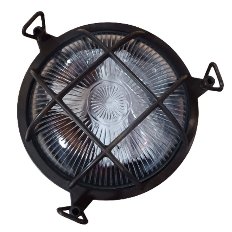 SKOTLAMPE rund-21 cm-IP44 Messing