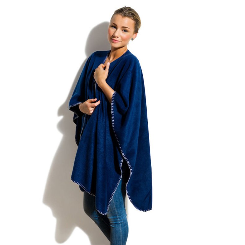 Poncho - Navy blue 120x160 cm
