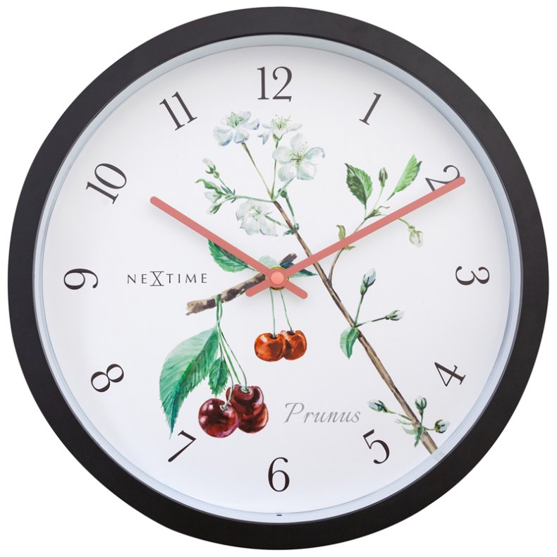 Prunus - Uhr mit Dekoration - 30,5 cm - Auenbereich