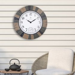 Aster - Klocka och Termometer - 43,5 cm - Utomhus