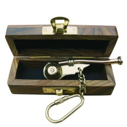 Nyckelring- B�tsmanspipa i tr�l�da