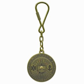 Keyring -Calendar 40 years brass 