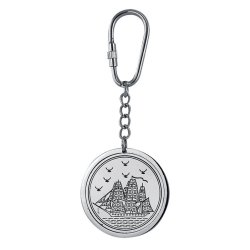 Keychain -Calendar 40 years chrome 
