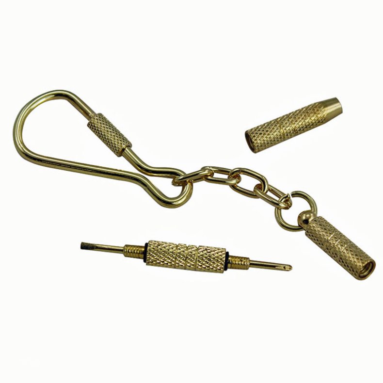 Key ring -Two small screwdrivers brass 