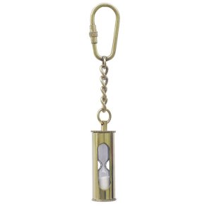 Key ring -Hourglass brass 