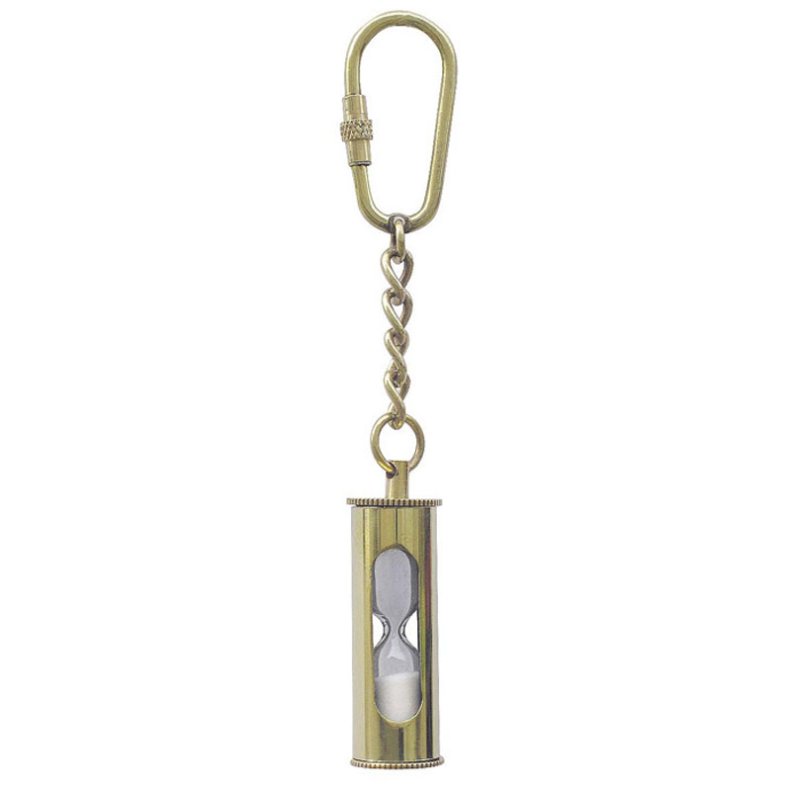 Key ring -Hourglass brass 