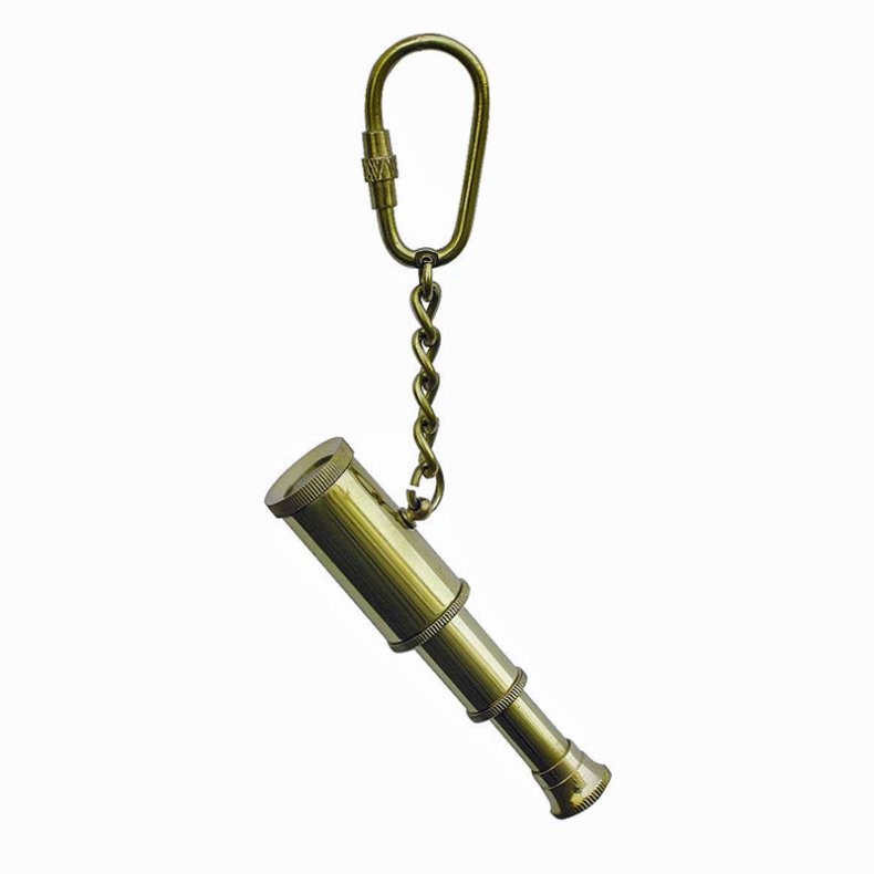 Key ring -Telescopic binoculars brass 
