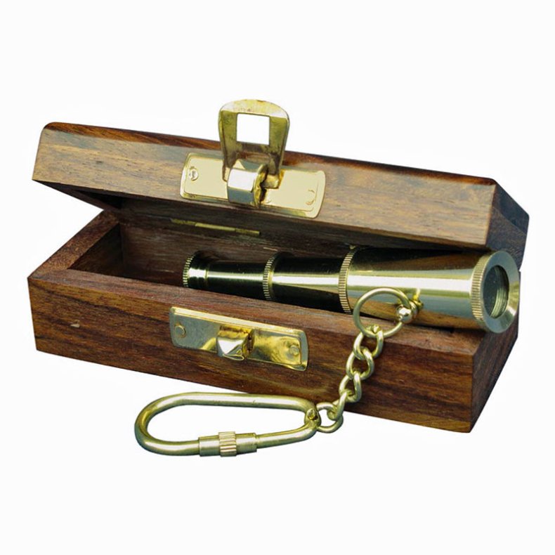Key ring in box -Telescopic binoculars 