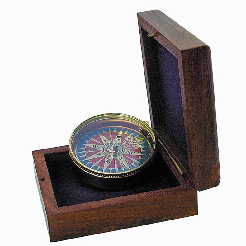 Kompas med vindrose-5  cm �