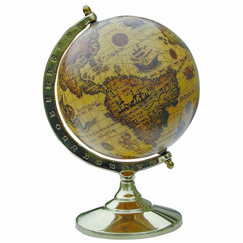 Globe - golden brown H 14 cm x 9 cm 