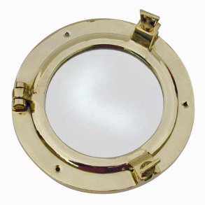 Porthole Mirror in 14,5 cm  - polished brass