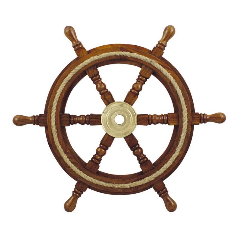 Ship's wheel - 45 cm with rope 