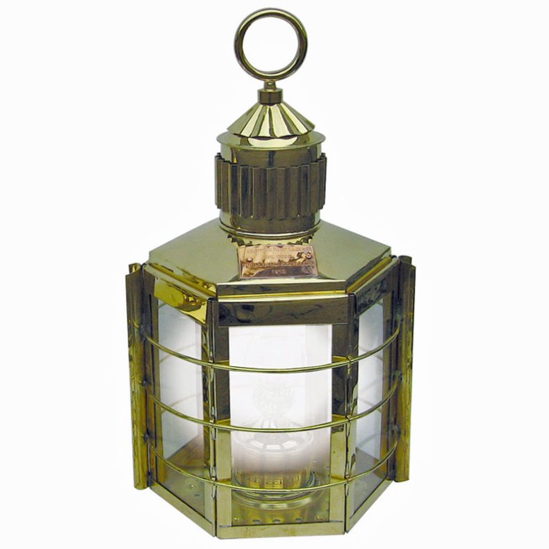 CLIPPER LAMPE-poleret messing -hjde 33 cm 