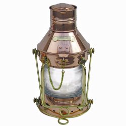 ANKERLAMPE-poleret kobber-32 cm 
