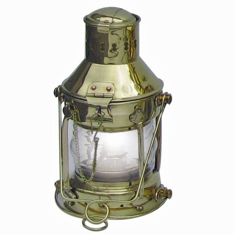 ANKARE LAMPA - polerad mssing - 24 cm 