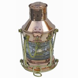 Anchor lamp - polished copper - 24 cm 