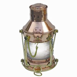 ANKERLAMPE-poleret kobber-24 cm 