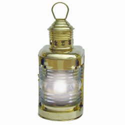 MASTELAMPE-poleret messing-h�jde 23 cm 