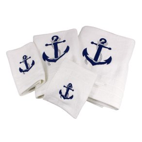 Anchor - white - Towels 