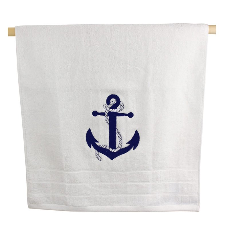 Anchor - white - Towels 
