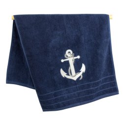 Anchor - blue - Towels 