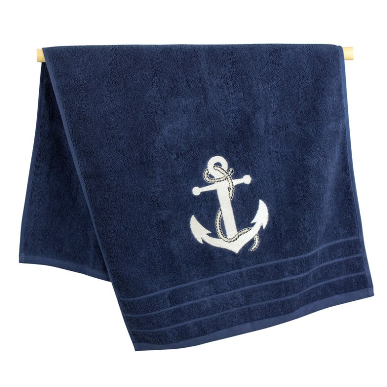 Anchor - blue - Towels 