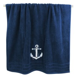Anchor - blue - Towels 