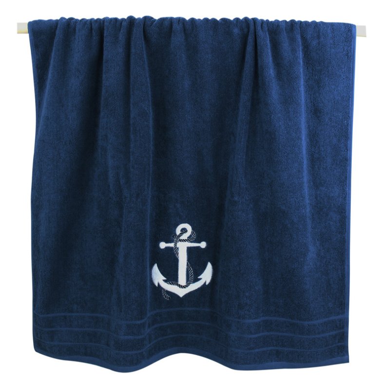 Anchor - blue - Towels 