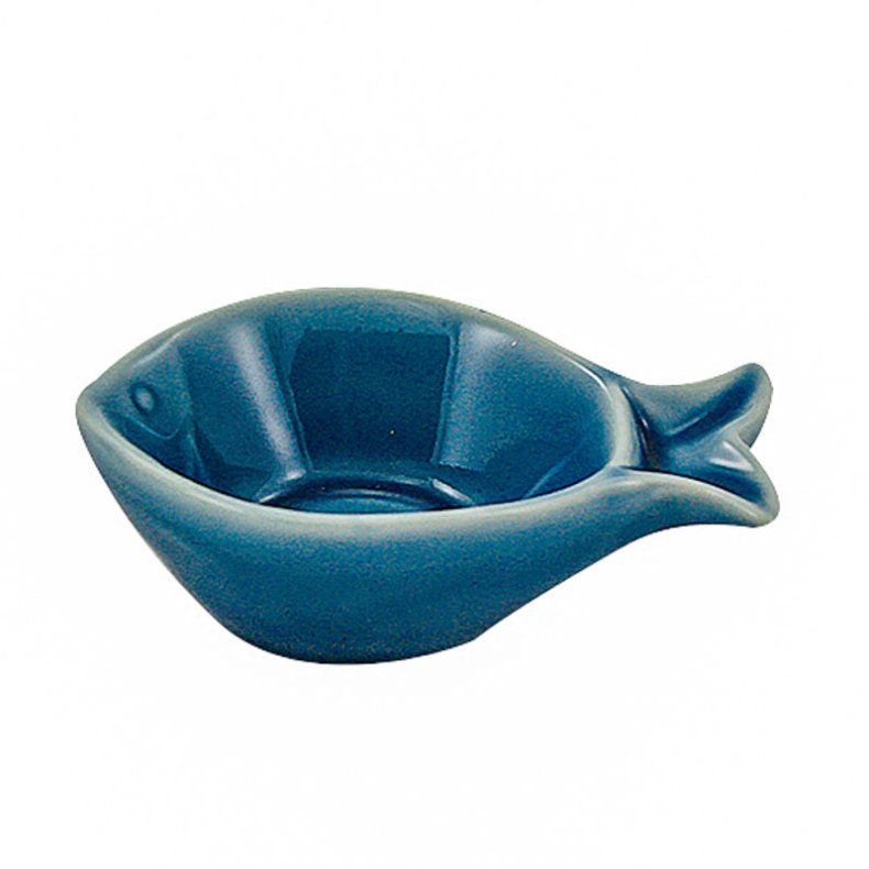 Tischdekoration Fisch - Porzellan 9 x 6 x 3,3 cm  