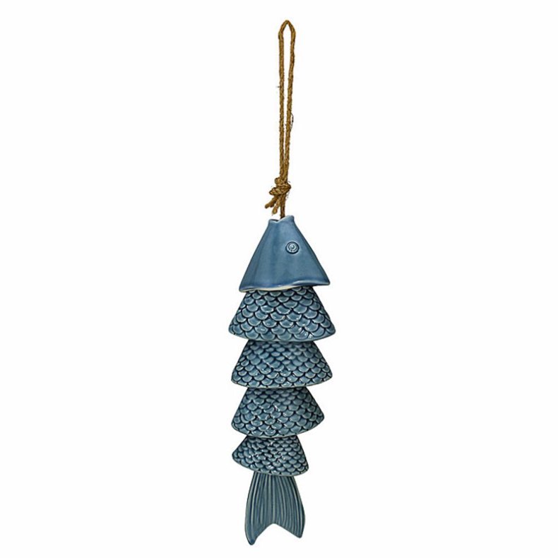 Tischdekoration Fisch - Porzellan 29 x 9,5 x 5,5 cm  
