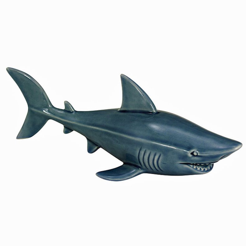 Table decoration shark - porcelain 23.5 x 10 x 9 cm  