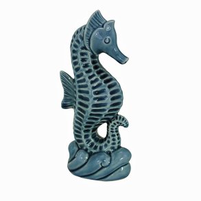 Table decoration seahorse- porcelain 7,5 x 5 x 17 cm 
