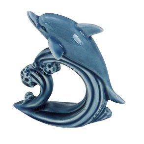 Table decoration dolphin- porcelain 7,5 x 3,5 x 7,5 cm 