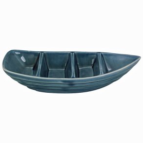 Table decoration boat- porcelain 24 x 9 x 6 cm 