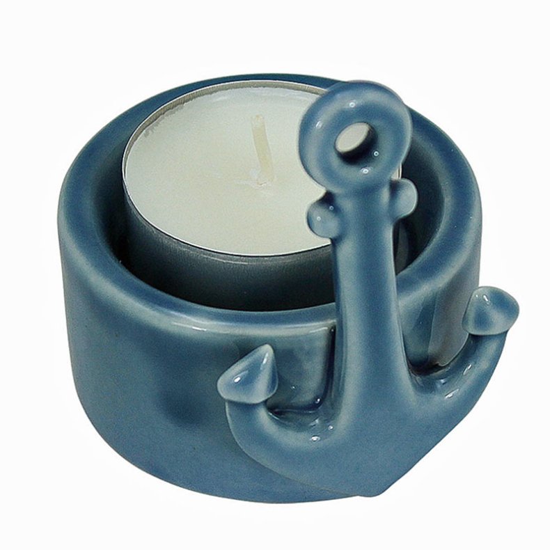 Table decoration candle - porcelain � 6 x H 7,5 cm  
