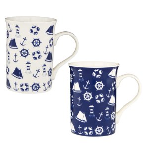 Mugs - Nautical - 2+2 pcs.