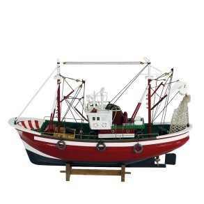 Trawler - L 46 x H 31 red and white