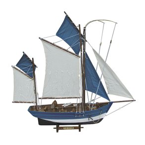 Tuna trap - L 64 x H 59 blue and white