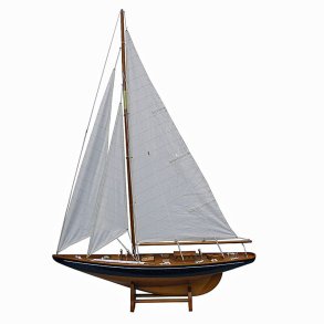 Yacht - L 75 x H 112 black with wooden bottom