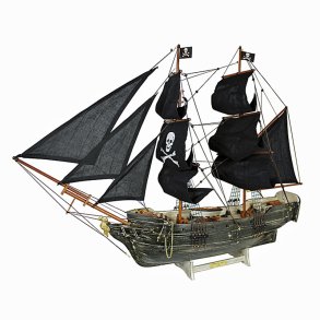 Pirate ship - L 78 x H 60 antique finish