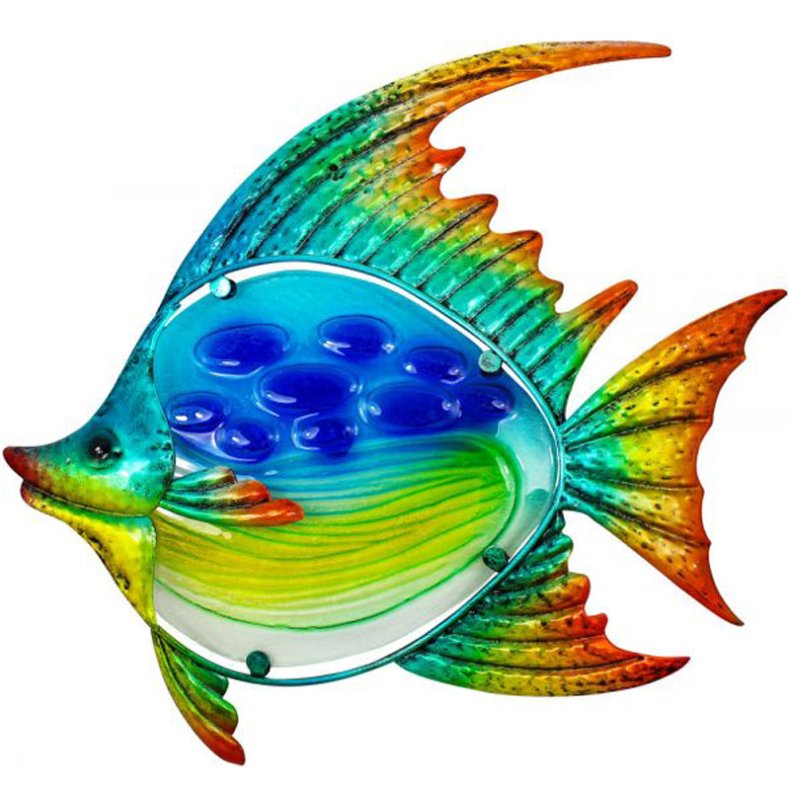Fisch Airbrush - Fensterdekoration - 36 x 35 cm 