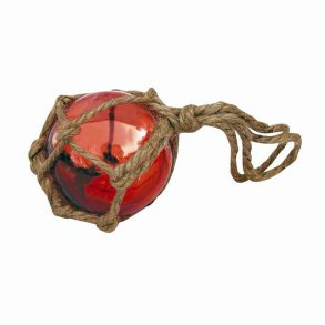 Glass float - red -  5 cm  