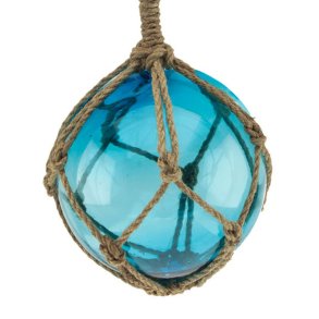Glass float - Aqua -  17 cm 