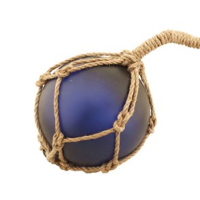 Glass float - Frosted blue -  12.5 cm 