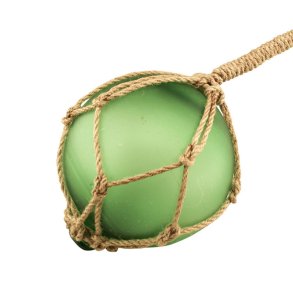 Glass float - Frosted green -  12.5 cm 