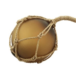 Glass float - Frosted amber -  12.5 cm 