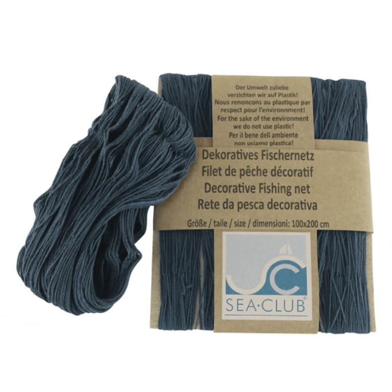 Fiskenet-100 x 200 cm bl  