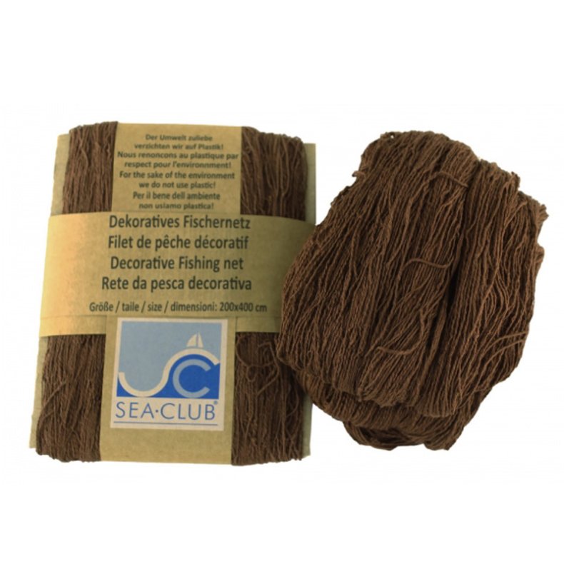 Fish net - 200 x 400 cm brown  